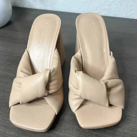 Open Edit Saydee Sandals Beige - Picture 3 of 17